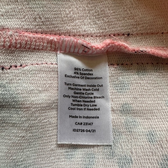 Talbots Pink Graphic Fitted Long Sleeve Polo - Picture 9 of 10